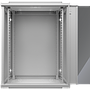 Netrack 19" wall-mount F-Line rack cabinet, 15U 600*450, glass door, gray, flat-pack