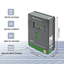 Qoltec MPPT solar charge controller with temperature sensor 20A, 12V/24V, LCD, 2*USB, Bluetooth, APP, GEL, LiFePO4