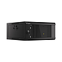 Lanberg 19" wall-mount rack cabinet 4U 570*600 with glass door, black, flatpack
