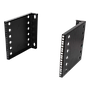 10"-19" muudetava laiusega seinaräkk, 6U, 35kg koormust, teras, must