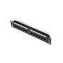 Lanberg 1U 10" 12-port patch panel Cat6 UTP, black