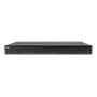 Ruckus AV ports-in-back ICX 8200 switch, 24*10/100/1000 Mbps PoE+ ports, 4*25 GbE SFP28 stacking/uplink-ports, 370W PoE budget