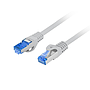 Cat6A Ethernet patch cable S/FTP LSZH CCA 1.5m, grey, fluke passed
