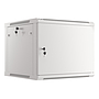 Lanberg 19" wall-mount rack cabinet, 9U/600*600 with metal door, grey, for self assembly (flat pack)