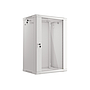 Lanberg rack cabinet 19" wall-mount 18U/600*450 (flat pack) grey V2